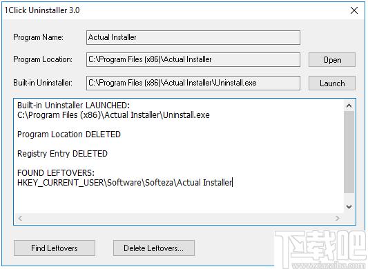 1Click Uninstaller下载,程序卸载,卸载清理